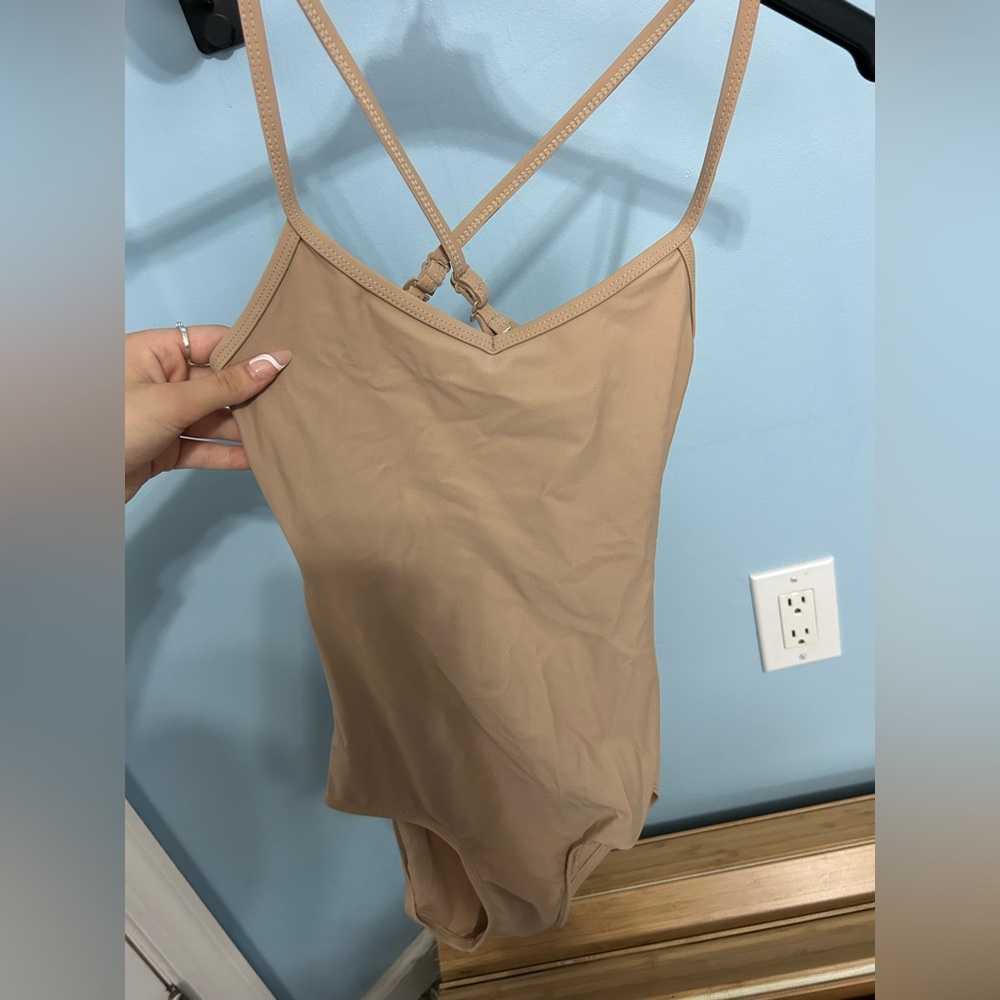 Nude dance leotard